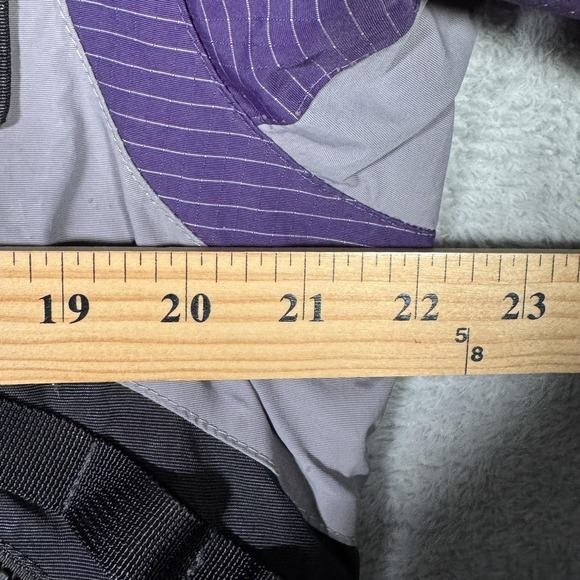 The North Face Steep Tech Jacket Womens Large Purple Belted Hooded Ski Parka - Picture 11 of 15